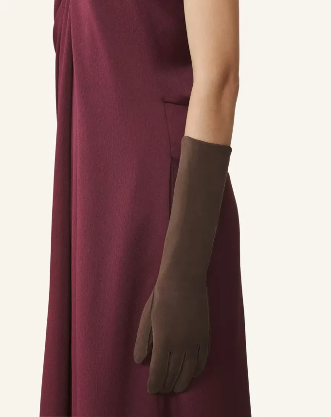Long Slim Suede Gloves Long Slim Suede Gloves
