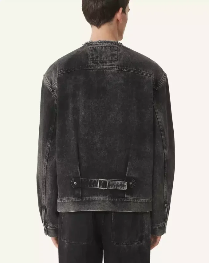Loose Fit Washed Denim Jacket Loose Fit Washed Denim Jacket
