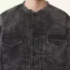 Loose Fit Washed Denim Jacket Loose Fit Washed Denim Jacket