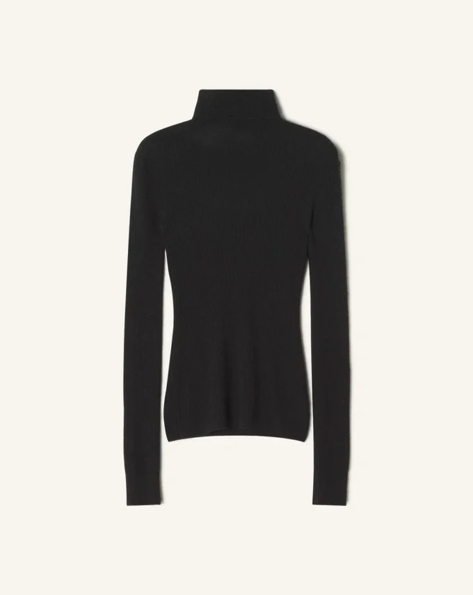 Merino Wool and Silk Turtleneck Sweater Merino Wool and Silk Turtleneck Sweater