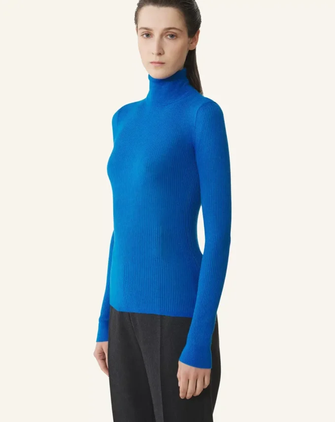 Merino Wool and Silk Turtleneck Sweater Merino Wool and Silk Turtleneck Sweater