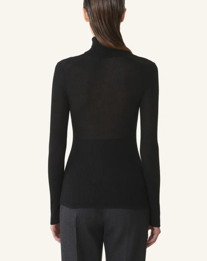 Merino Wool and Silk Turtleneck Sweater Merino Wool and Silk Turtleneck Sweater
