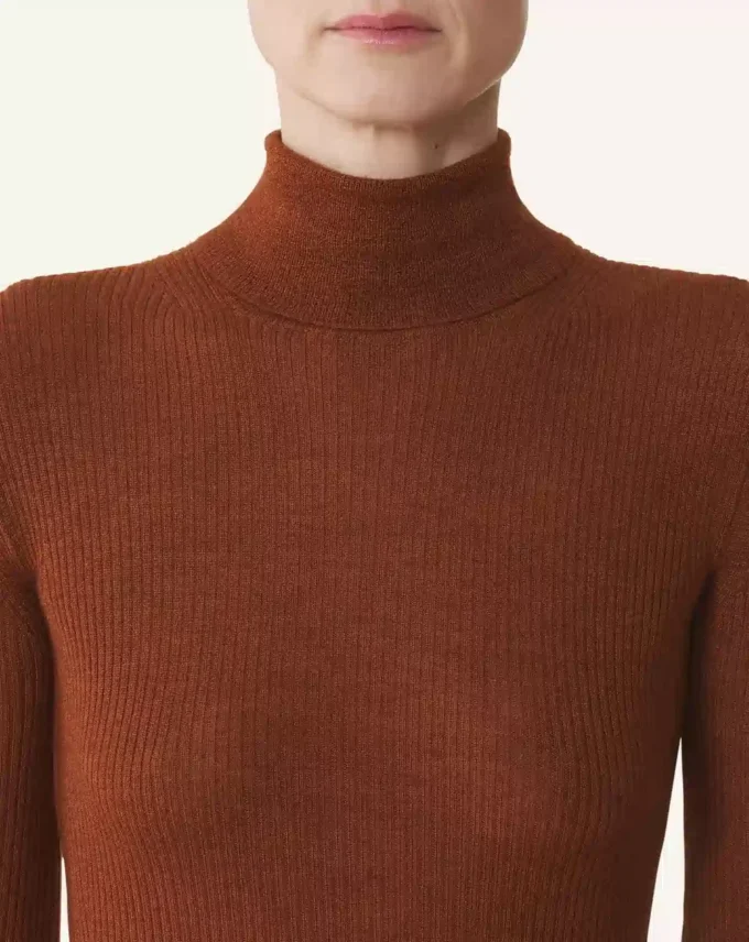 Merino Wool and Silk Turtleneck Sweater Merino Wool and Silk Turtleneck Sweater