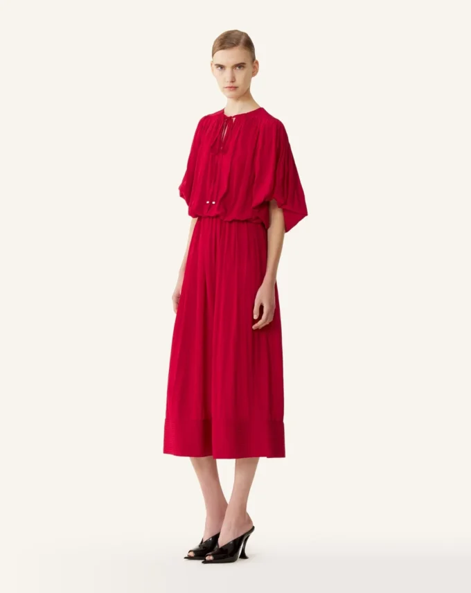 Midi Dress in Charmeuse Midi Dress in Charmeuse