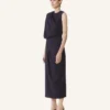 Midi Dress in Flannel Midi Dress in Flannel