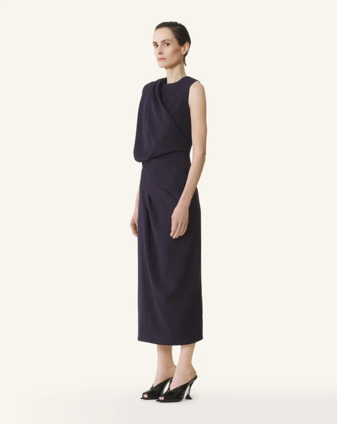 Midi Dress in Flannel Midi Dress in Flannel
