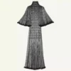 Midi Dress in Metallic Viscose Midi Dress in Metallic Viscose