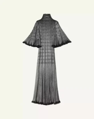 Midi Dress in Metallic Viscose