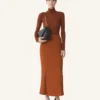 Midi Skirt in Charmeuse Midi Skirt in Charmeuse