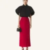 Midi Skirt in Charmeuse Midi Skirt in Charmeuse