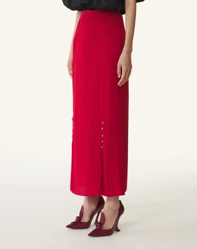 Midi Skirt in Charmeuse Midi Skirt in Charmeuse