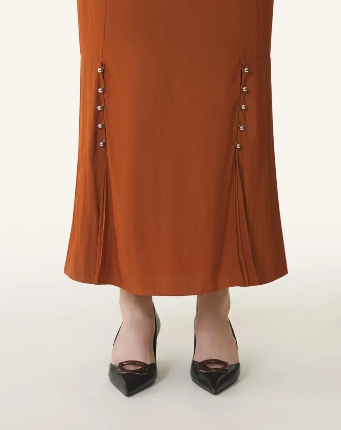 Midi Skirt in Charmeuse Midi Skirt in Charmeuse