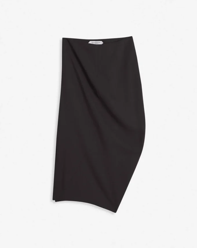 Midi Skirt in Wool and Viscose Midi Skirt in Wool and Viscose