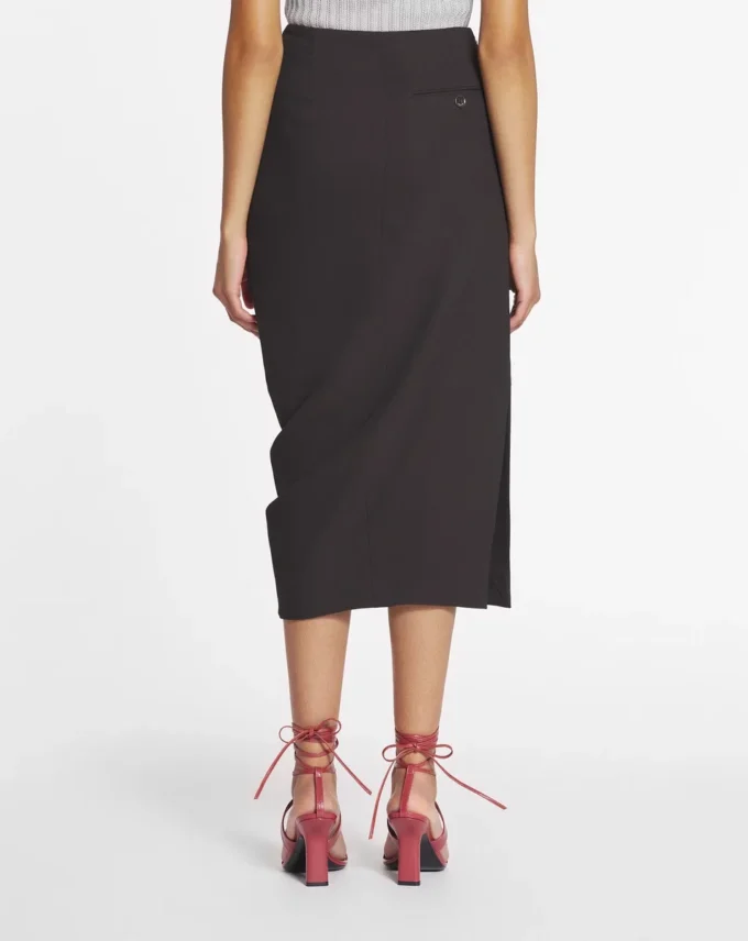 Midi Skirt in Wool and Viscose Midi Skirt in Wool and Viscose