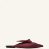 Midnight Step Leather Bow Mule