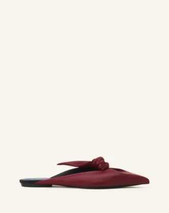Midnight Step Leather Bow Mule Midnight Step Leather Bow Mule