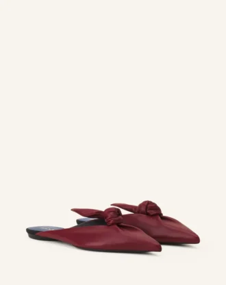 Midnight Step Leather Bow Mule Midnight Step Leather Bow Mule