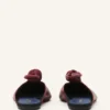 Midnight Step Leather Bow Mule