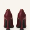 Midnight Step Leather Bow Pump