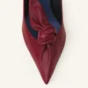 Midnight Step Leather Bow Pump