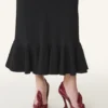 Midnight Step Leather Bow Pump