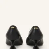 Midnight Step Leather Pump with Buckle