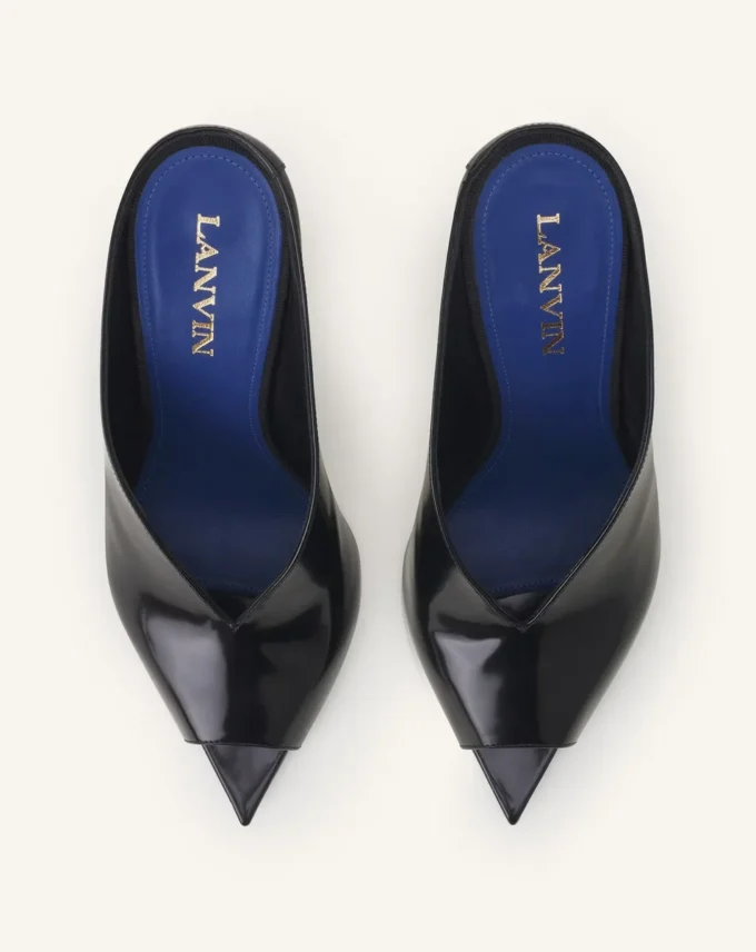 Midnight Step Mule in Patent Leather Midnight Step Mule in Patent Leather