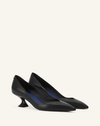 Midnight Step Pump in Leather