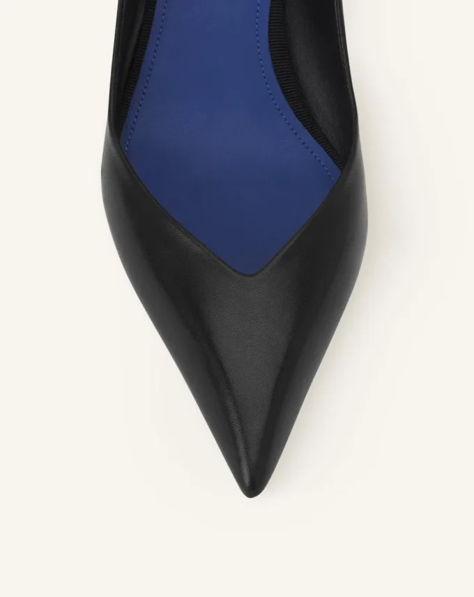 Midnight Step Pump in Leather