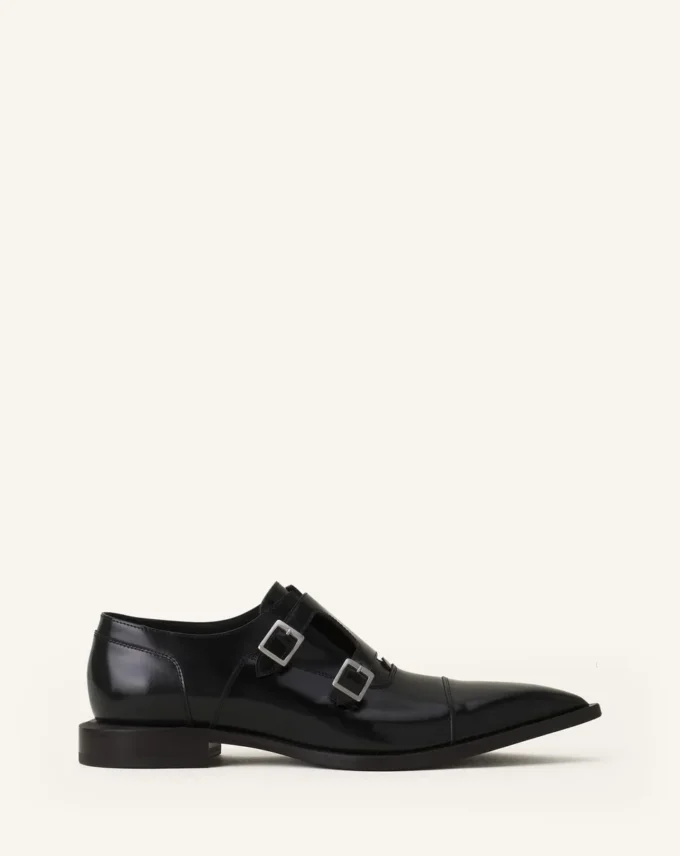 Monk Shoes in Glossy Leather Monk Shoes in Glossy Leather
