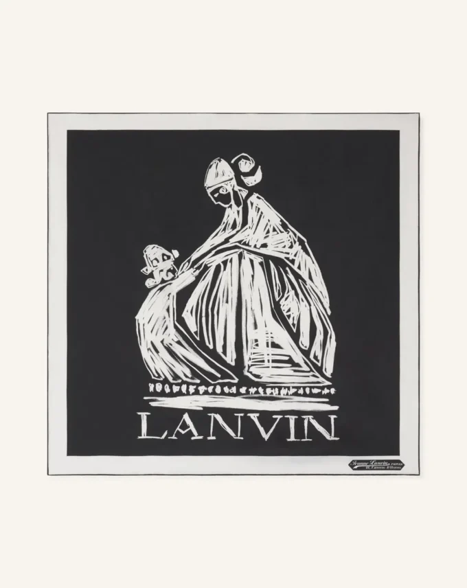 Mother &Amp; Child Printed Silk Scarf Mother &Amp; Child Printed Silk Scarf