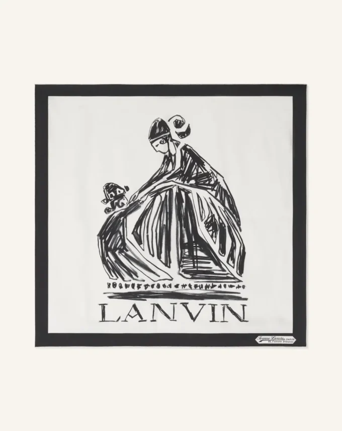 Mother &Amp; Child Printed Silk Scarf Mother &Amp; Child Printed Silk Scarf