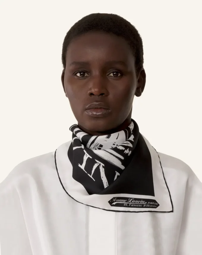 Mother &Amp; Child Printed Silk Scarf Mother &Amp; Child Printed Silk Scarf