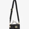 Nano Pencil Cat Bag in Leather and Rhinestone