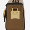 Nano Pencil Cat Bag in Metallic Grained Leather