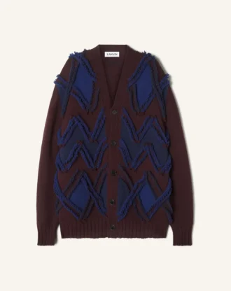 Oversized Cardigan in Jacquard