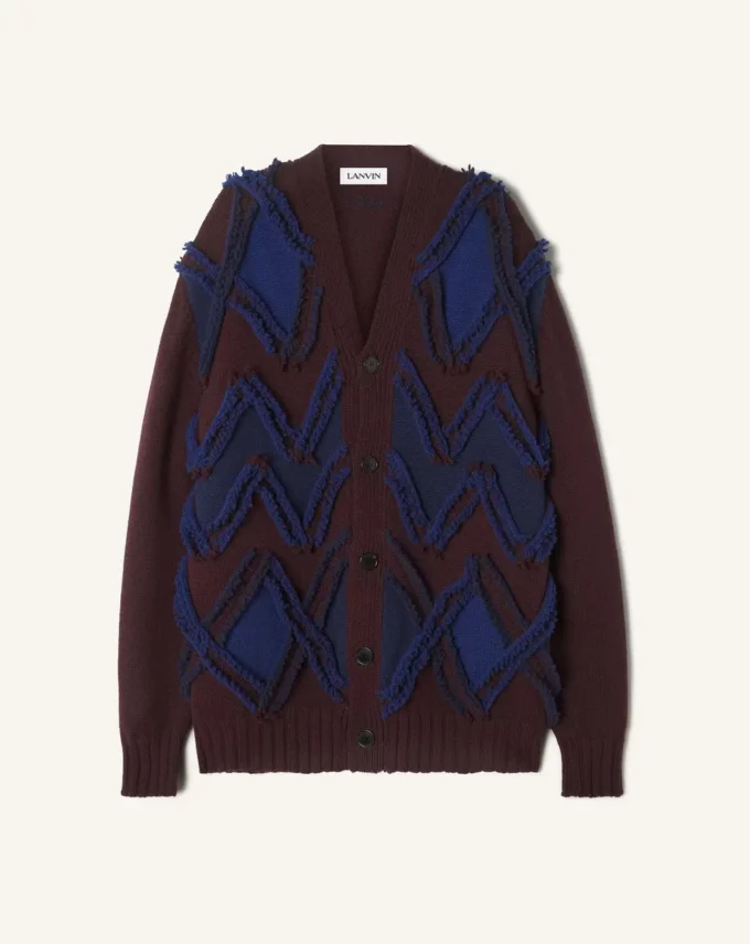 Oversized Cardigan in Jacquard Oversized Cardigan in Jacquard