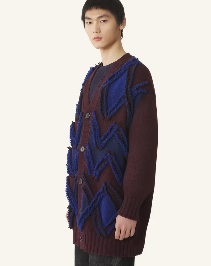 Oversized Cardigan in Jacquard Oversized Cardigan in Jacquard