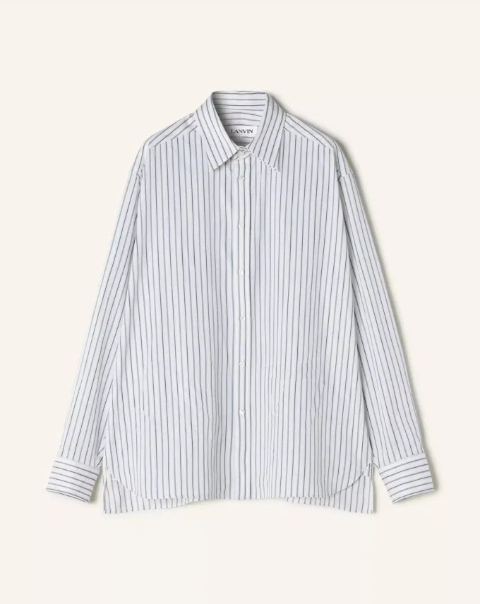Oversized Striped Cotton Poplin Shirt Oversized Striped Cotton Poplin Shirt