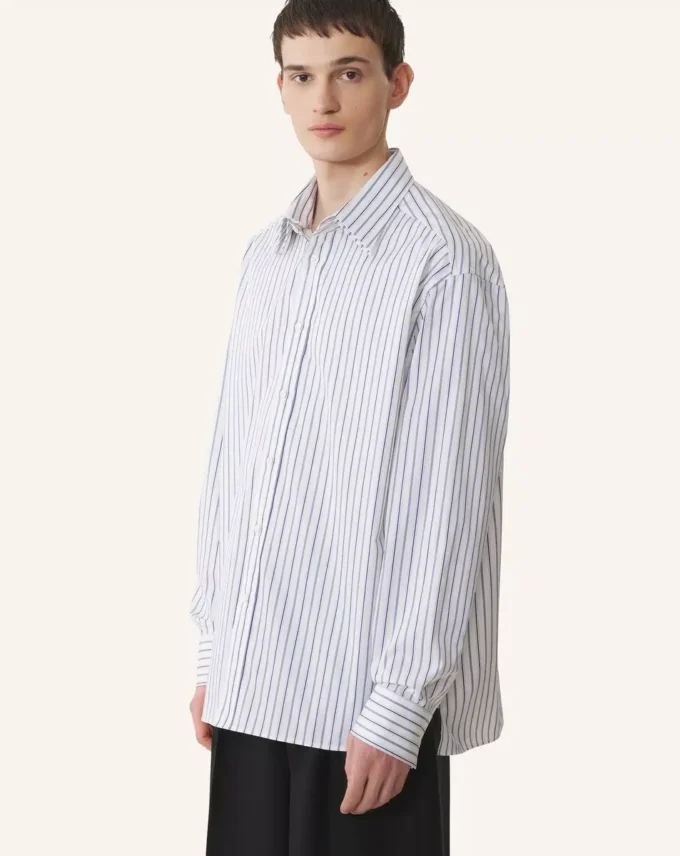 Oversized Striped Cotton Poplin Shirt Oversized Striped Cotton Poplin Shirt