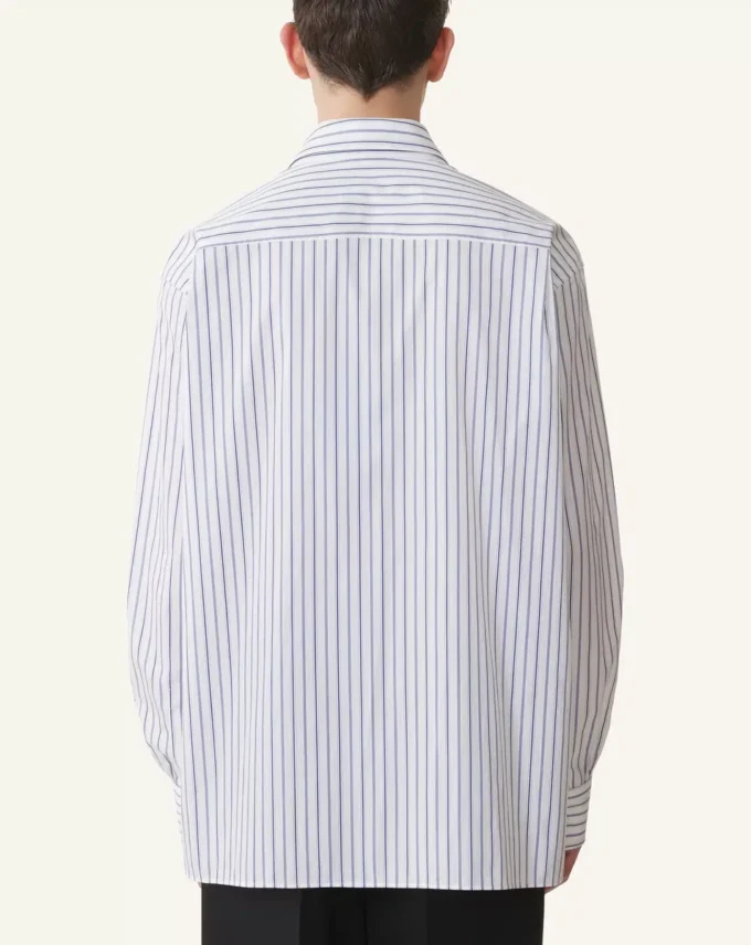 Oversized Striped Cotton Poplin Shirt Oversized Striped Cotton Poplin Shirt