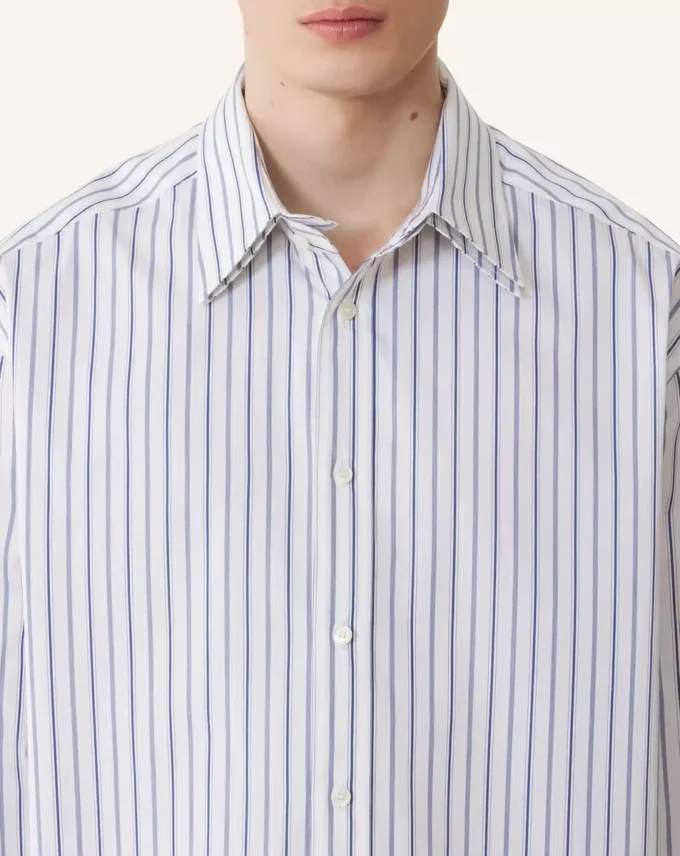 Oversized Striped Cotton Poplin Shirt Oversized Striped Cotton Poplin Shirt