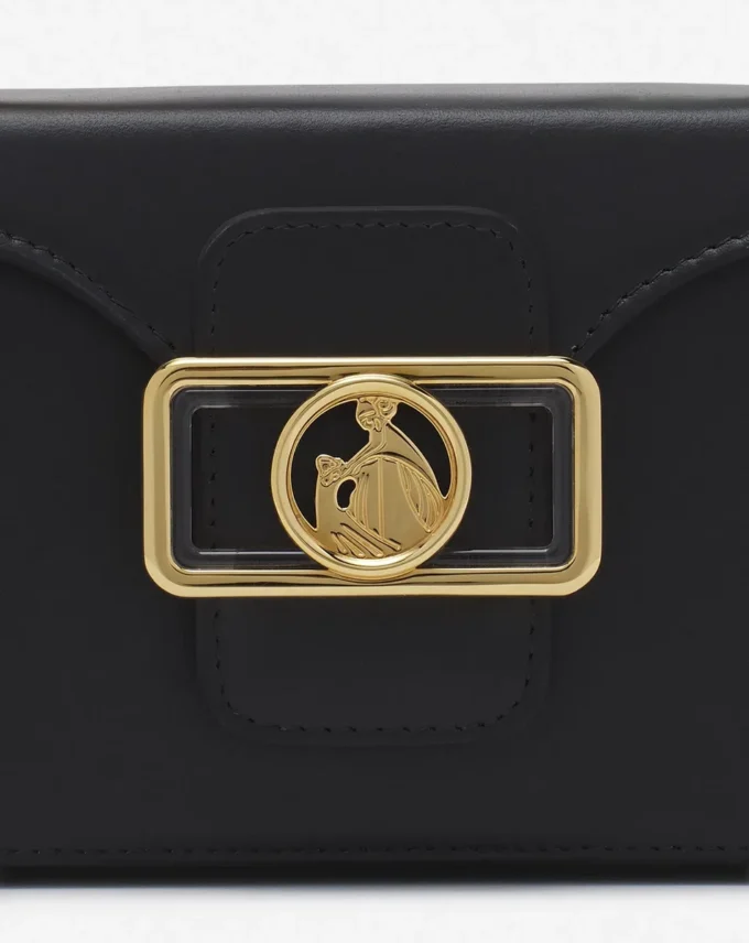 Pencil Cat Nano Leather Bag with a Bi-Material Cat