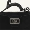 Pencil Cat Nano Leather Bag with Pony Effect and Rhinestones Pencil Cat Nano Leather Bag with Pony Effect and Rhinestones
