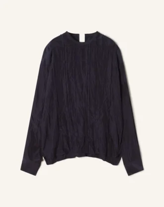 Pleated Silk Top