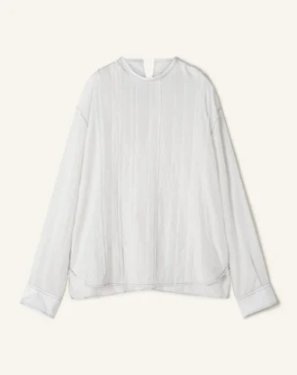 Pleated Silk Top