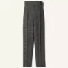 Prince of Wales Wool Cigarette Pants