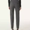 Prince of Wales Wool Cigarette Pants