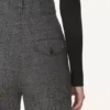 Prince of Wales Wool Cigarette Pants
