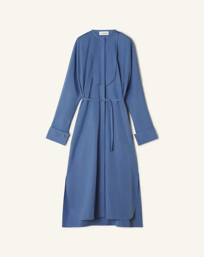 Shirt Dress in Poplin Cotton